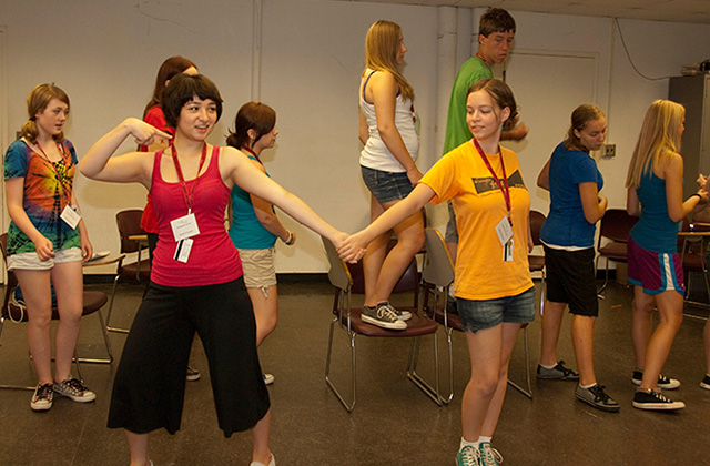 High School Students in Workshop